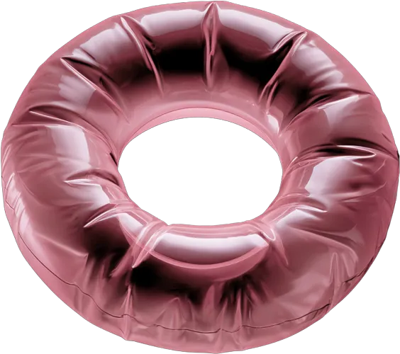 Inflatable ring float.